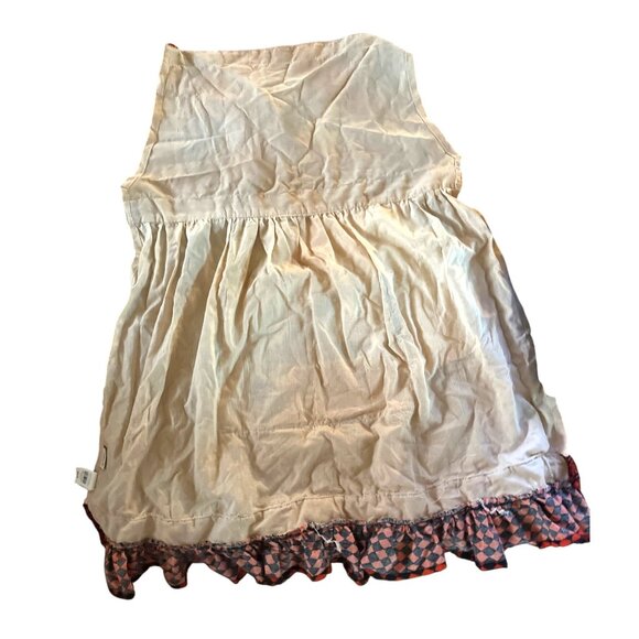 Vtg Pier 1 "The Witch Is In" Halloween Apron With Orange Check Straps & Ruffle H - Picture 4 of 5